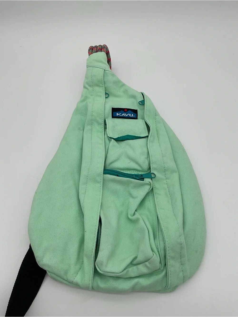 KAVU Mint Green Rope Sling Bag